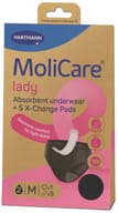 MUTANDE INCONTINENZA RILAVABILI MOLICARE LADY ABSORBENT UNDERWEAR M + 5 X CHANGE PADS INSERTO PER ASSORBENTE MONOUSO