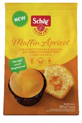 SCHAR MUFFIN APRICOT 5 PEZZI DA 50 G SCHAR MUFFIN APRICOT 5 PEZZI DA 50 G