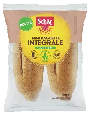SCHAR MINI BAGUETTE INTEGRALE 4 PEZZI X 37,5 G SCHAR MINI BAGUETTE INTEGRALE 4 PEZZI X 37,5 G