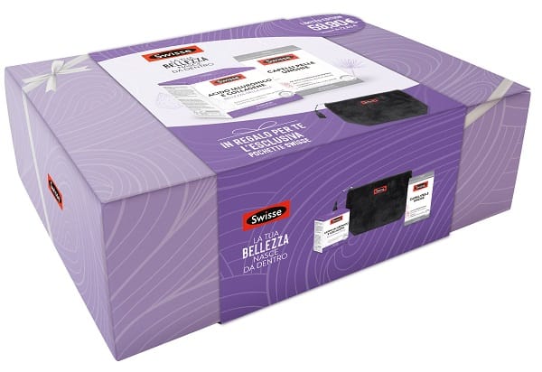 SWISSE COFANETTO BEAUTY 1 ACIDO IALURONICO & COLLAGENE 30 COMPRESSE + 1 CAPELLI PELLE & UNGHIE 60 COMPRESSE