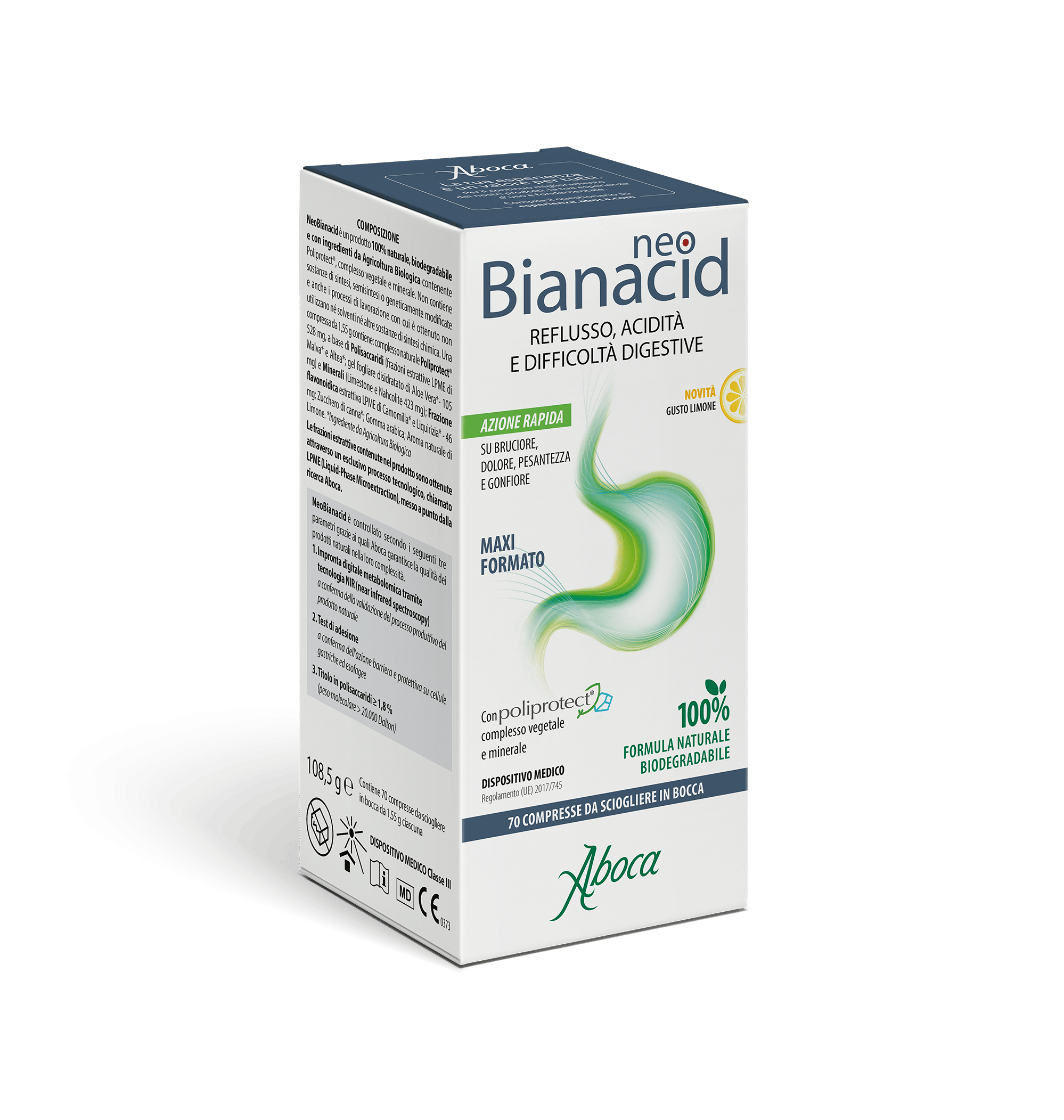 NEOBIANACID 70 COMPRESSE GUSTO LIMONE
