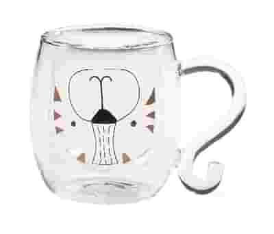 NEAVITA MUG VETRO DOPPIO MURO TIGRO TEA & FRIENDS 250 ML