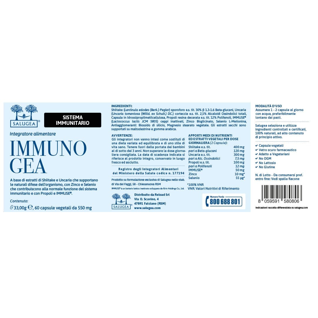 IMMUNOGEA SALUGEA 60 CAPSULE