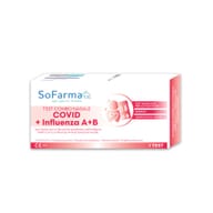 TEST ANTIGENICO RAPIDO COVID-19 COMBO AUTODIAGNOSTICO DETERMINAZIONE QUALITATIVA ANTIGENI SARS-COV-2 E INFLUENZA A+B IN TAMPONI NASALI MEDIANTE IMMUNOCROMATOGRAFIA SOFARMAPIU'