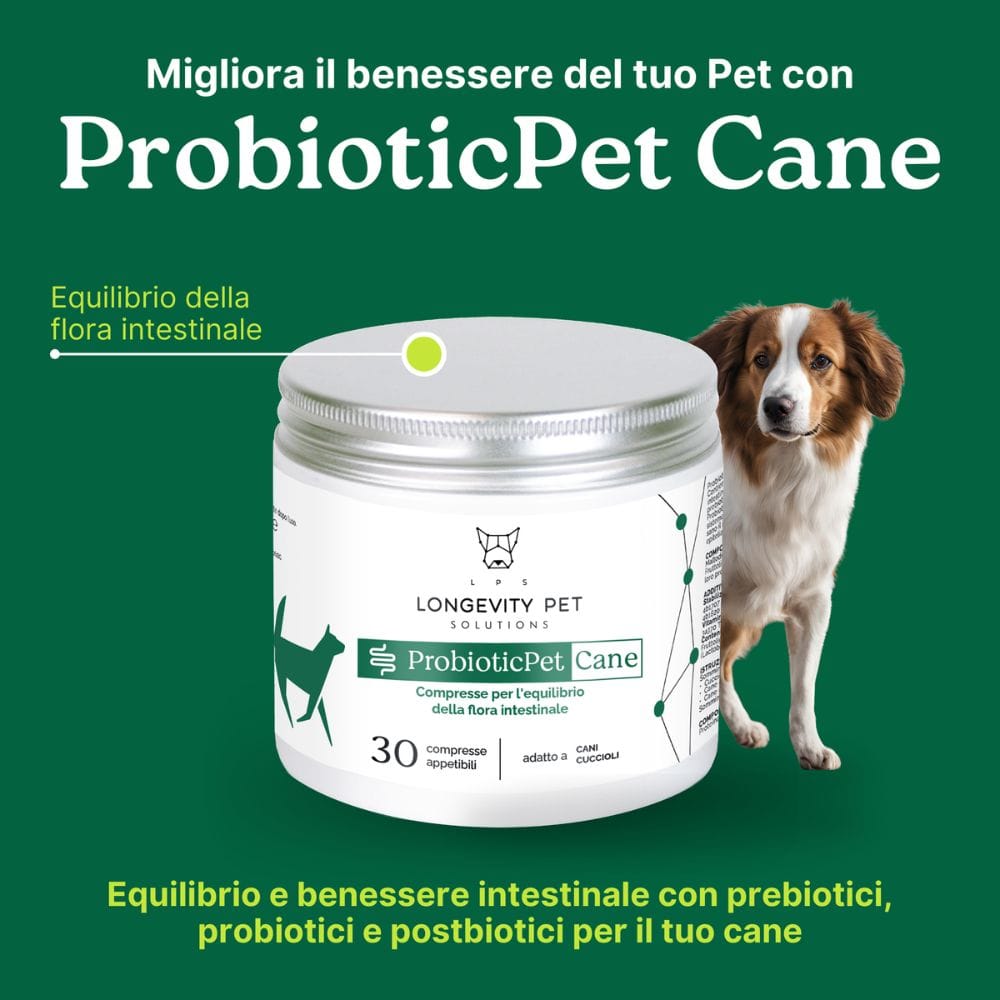LONGEVITY PET PROBIOTICPET CANE 30 COMPRESSE