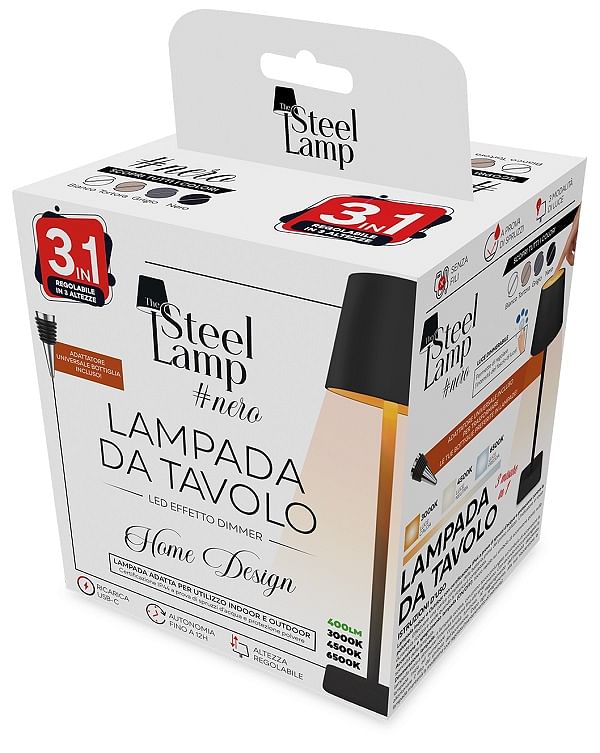 The Steel Lampada 3 In1 Nero