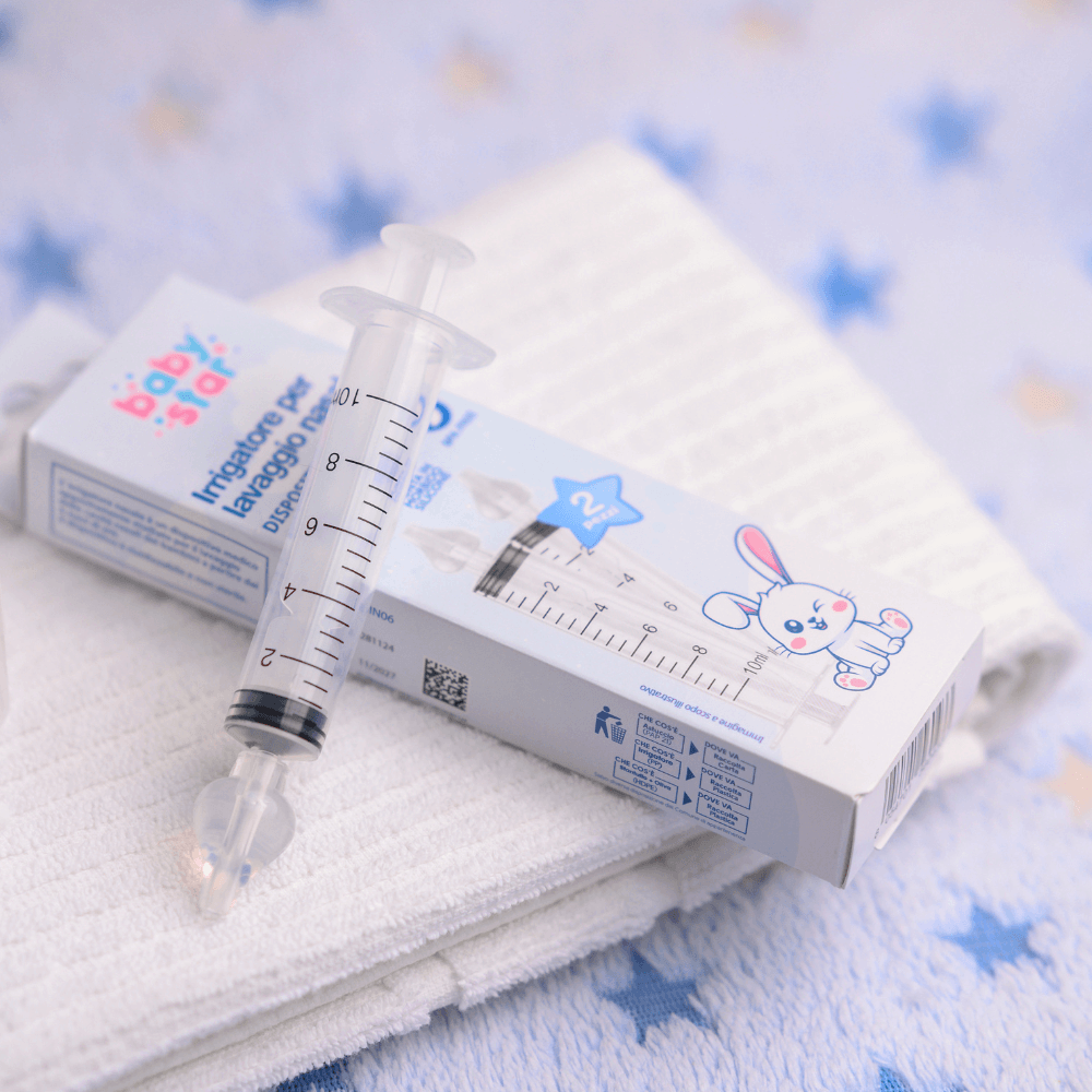 IRRIGATORE LAVAGGIO NASALE BABY STAR 2 PEZZI