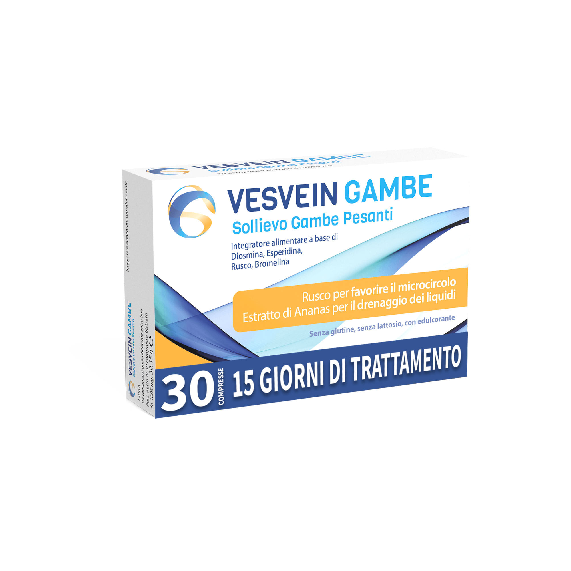 VESVEIN GAMBE SOLLIEVO GAMBE PESANTI 30 COMPRESSE BISTRATO