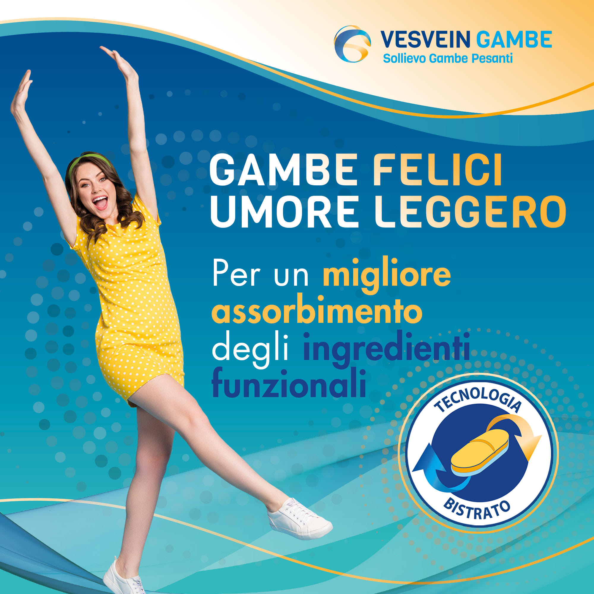 VESVEIN GAMBE SOLLIEVO GAMBE PESANTI 60 COMPRESSE BISTRATO