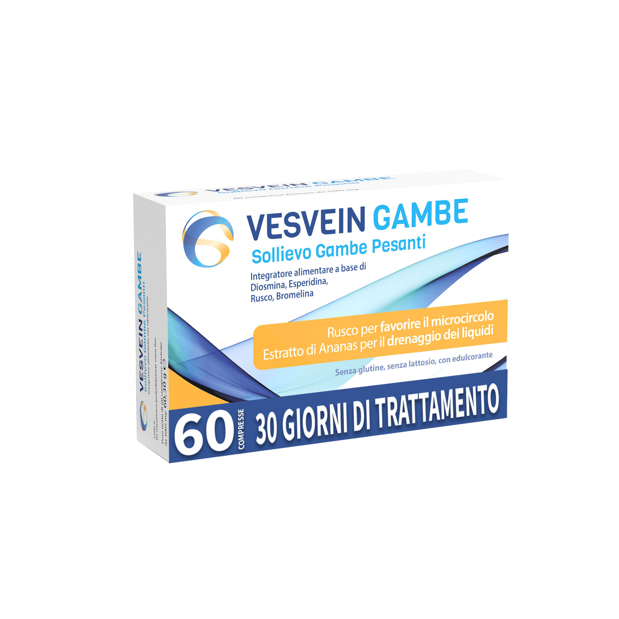 VESVEIN GAMBE SOLLIEVO GAMBE PESANTI 60 COMPRESSE BISTRATO