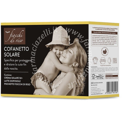 FIOCCHI DI RISO COFANETTO SOLARE 1 CREMA SOLARE 50+ 100 ML + LATTE DOPOSOLE 140 ML