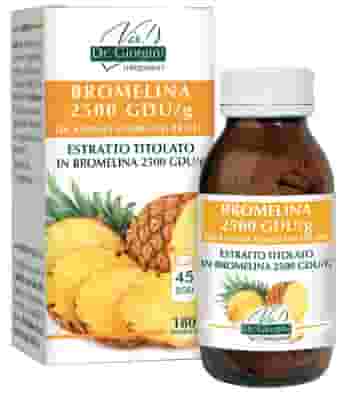BROMELINA 2500GDU/G DA ANANAS GAMBI DEI FRUTTI ESTRATTO TITOLATO 180 PASTIGLIE