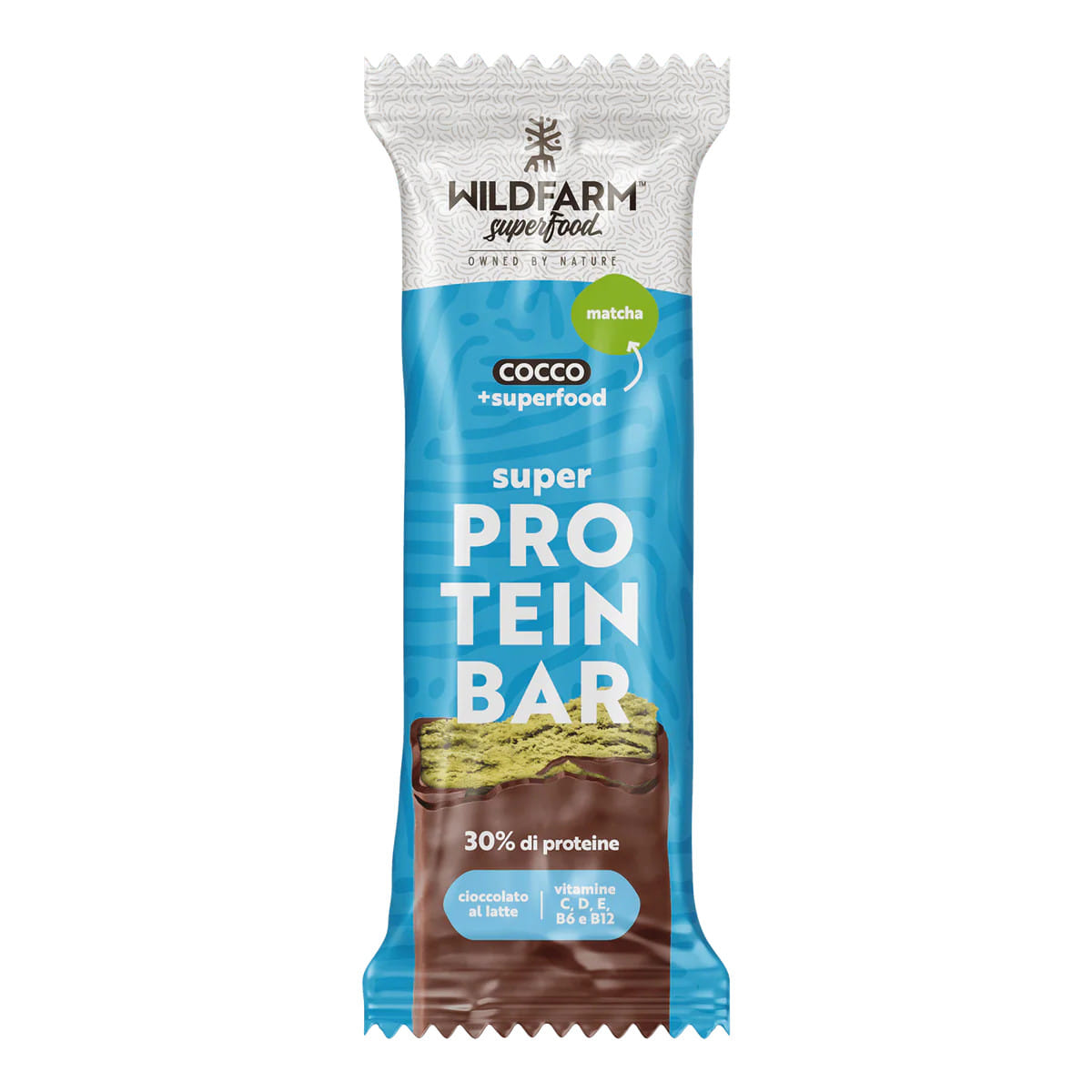 WILDFARM SUPER PROTEIN BAR COCCO MATCHA 38 G