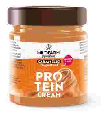 WILDFARM SUPER PROTEIN CREAM EVO CREMA SPALMABILE CARAMELLO SALE ROSSO HIMALAYA 180 G