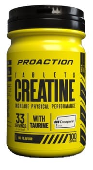 PROACTION CREATINE 100 COMPRESSE SENZA GLUTINE SENZA LATTOSIO