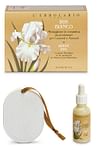 IRIS BIANCO MEDAGLIONE CERAMICA PROFUMATO CASSETTI ARMADI