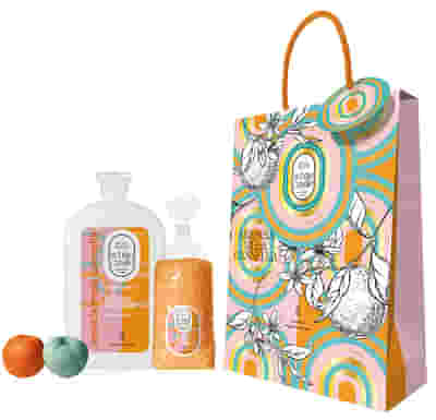 WHITE CASTLE COFANETTO ARANCIA MELA CANNELLA BAGNO DOCCIA 400 ML + SALI DA BAGNO 270 G + 2 SAPONETTE VEGETALI PROFUMATE DA 50 G