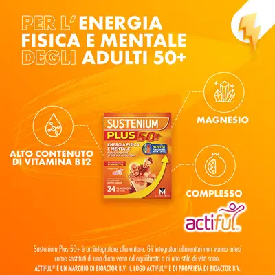 SUSTENIUM PLUS 50+ 24 FLACONCINI SUSTENIUM PLUS 50+ 24 FLACONCINI