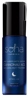 SOHA CANNONAU ACE TRATTAMENTO NOTTE ANTIETA' CREMA RICCA 20 ML SOHA CANNONAU ACE TRATTAMENTO NOTTE ANTIETA' CREMA RICCA 20 ML