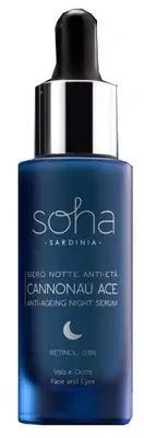 SOHA CANNONAU ACE SIERO NOTTE ANTIETA' VISO E OCCHI 20 ML SOHA CANNONAU ACE SIERO NOTTE ANTIETA' VISO E OCCHI 20 ML
