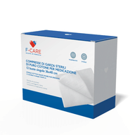 F CARE GARZA COMPRESSA IN COTONE 12/8 36X40CM 12 PEZZI