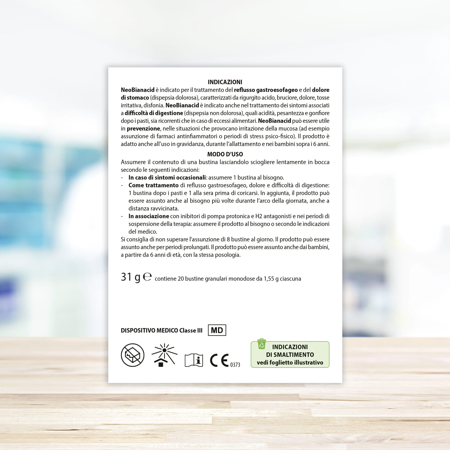 NEOBIANACID 20 BUSTINE LIMONE