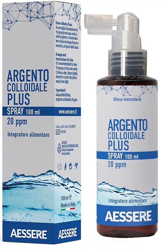 Argento Colloidale Plus 20 Ppm Spray 100 Ml