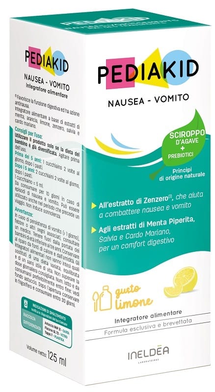 PEDIAKID NAUSEA 125 ML GUSTO LIMONE SENZA GLUTINE