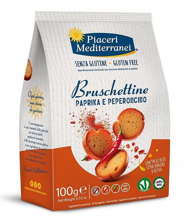 Piaceri Mediterranei Bruschettine Paprika E Peperoncino 100 G