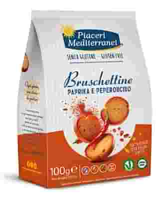 PIACERI MEDITERRANEI BRUSCHETTINE PAPRIKA E PEPERONCINO 100 G
