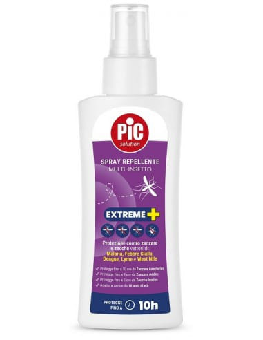 PIC SOLUTION SPRAY REPELLENTE MULTI-INSETTO EXTREME+ 100 ML