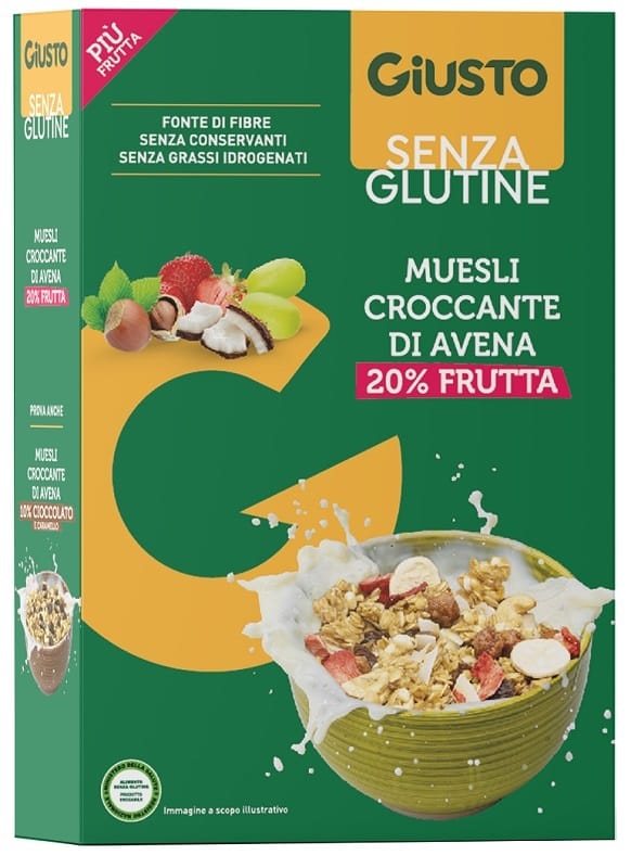 Giusto Senza Glutine Muesli Avena Frutta Secca 275 G