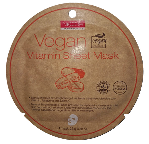 PUREDERM MASCHERA VEGANA VITAMINE