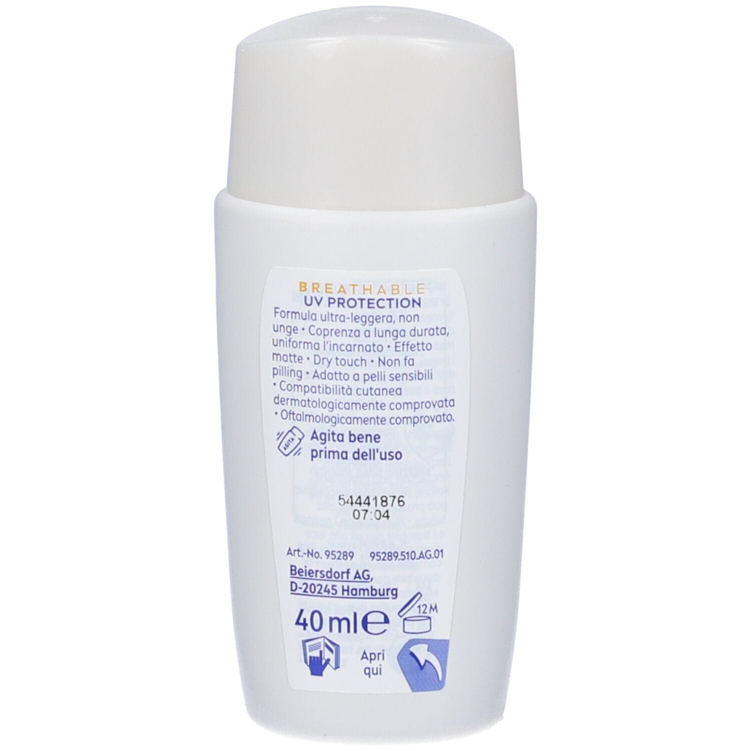 NIVEA SUN BREATHABLE UV SPECIALIST FLUIDO QUOTIDIANO ULTRA LEGGERO MEDIUM SPF50+ 40 ML
