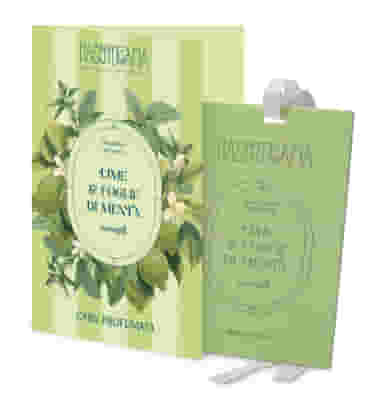 NASOTERAPIA CARD PROFUMATA SINGOLA LIME E FOGLIE DI MENTA