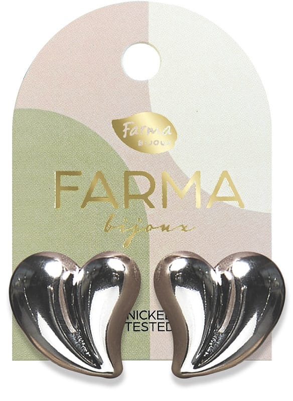 FARMA BIJOUX CUORE SPACCATO SILVER