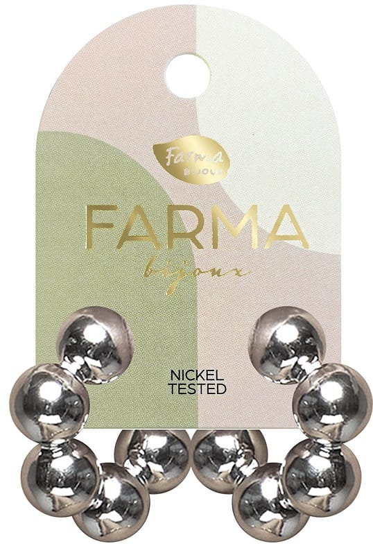 FARMA BIJOUX CERCHI 5 SFERE SILVER