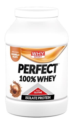 Whysport Perfect 100% Whey Caramello Salato 900 G Senza Glutine
