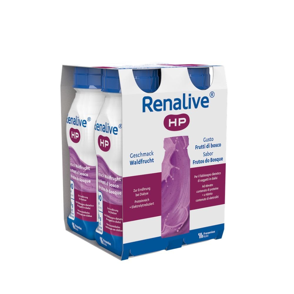 RENALIVE HP GUSTO FRUTTI DI BOSCO 4 FLACONI DA 200 ML SENZA GLUTINE