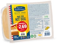 PIACERI MEDITERRANEI PANE HOT DOG 130 G TAGLIO PREZZO