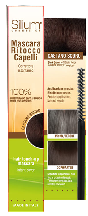 SILIUM MASCARA RITOCCO CAPELLI CASTANO SCURO 10 ML