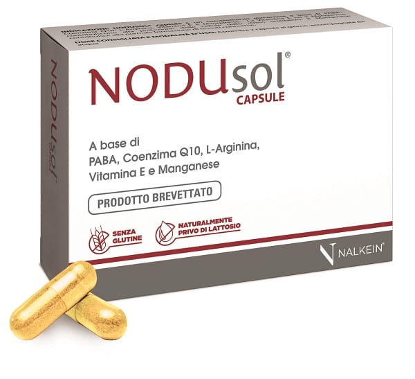 NODUSOL 30 CAPSULE 610 MG PRODOTTO BREVETTATO SENZA GLUTINE NATURALMENTE PRIVO DI LATTOSIO