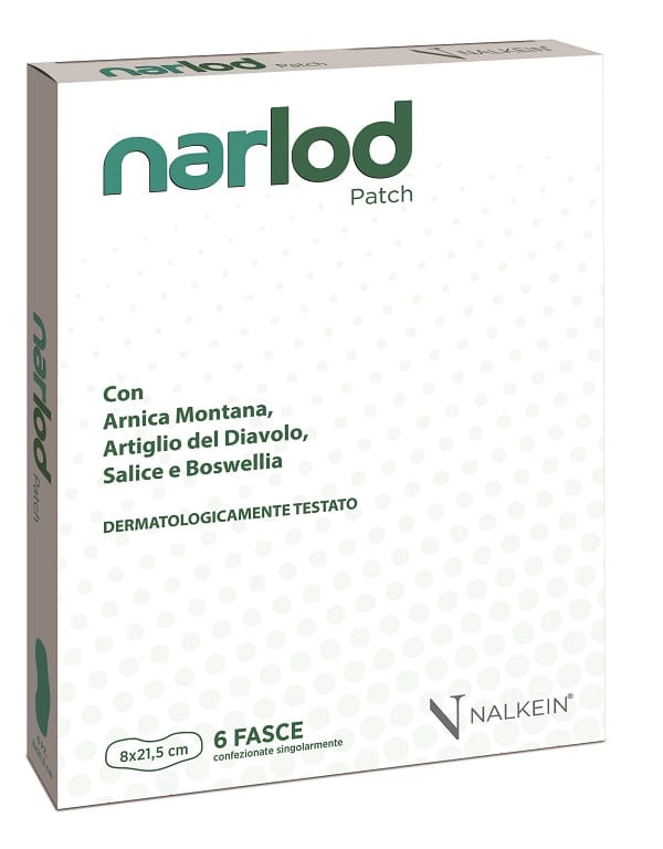 NARLOD PATCH 8X21,5 CM 6 PEZZI