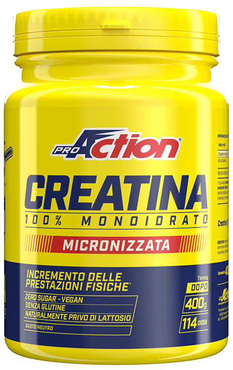 PROACTION CREATINA 400 G SENZA GLUTINE NATURALMENTE PRIVO DI LATTOSIO