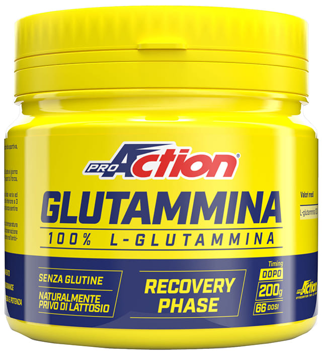 PROACTION GLUTAMMINA 200 G SENZA GLUTINE NATURALMENTE PRIVO DI LATTOSIO
