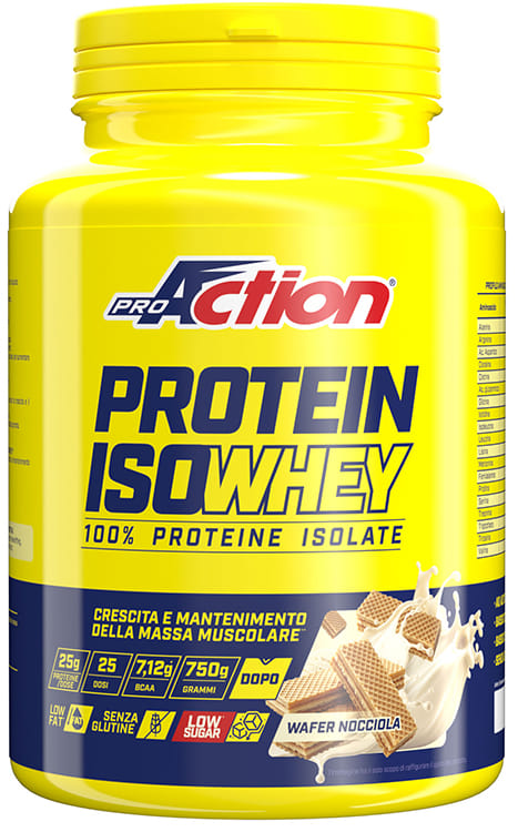 PROACTION PROTEIN ISOWHEY WAFER NOCCIOLA 750 G SENZA GLUTINE