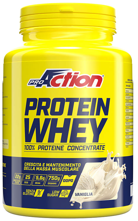 PROACTION PROTEIN WHEY CONCENTRATE VANIGLIA 750 G SENZA GLUTINE