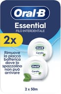 ORAL-B ESSENTIAL FILO INTERDENTALE CERATO MENTA 2 PEZZI DA 50 M