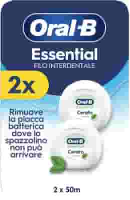 ORAL-B ESSENTIAL FILO INTERDENTALE CERATO MENTA 2 PEZZI DA 50 M