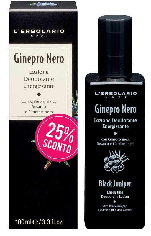 I DEODORANTI 25% DI SCONTO GINEPRO NERO LOZIONE DEODORANTE ENERGIZZANTE 50 ML